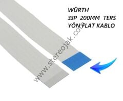 WÜRTH    33P  20 CM (  200MM )  DAYANIKLI SERİ   TERS YÖN FLAT KABLO