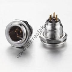 3 pin mini  şase erkek  mikrofon soketi  yuvası