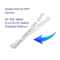Sindoh  N613 A3 MFP  Printer  Uyumlu   İKİ  PCB  ARASI 13 LÜ 20 CM  KABLO   (Fotokopi Kablosu )