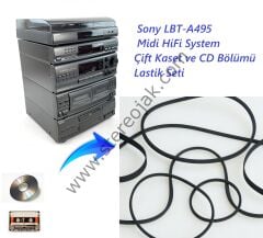 Sony LBT-A495  ( HCD-A495  )  Midi HiFi System Çift Kaset ve CD Bölümü Lastik Seti