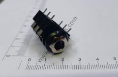 6.3mm kısa ayak jak yuvası   metal kafa