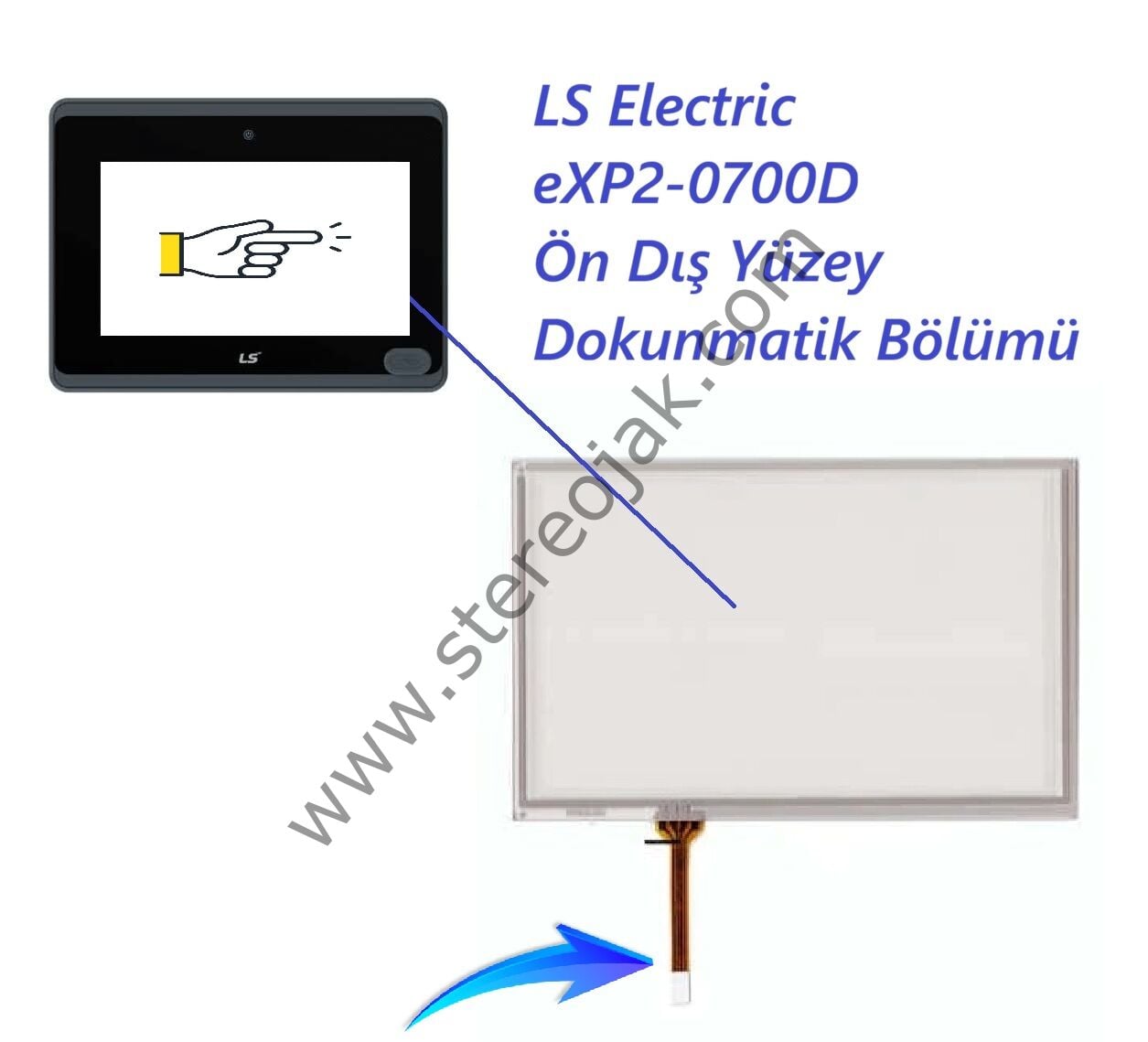 eXP2-0700D   (  LS Electric )  Ön Dış Yüzey  Dokunmatik Bölümü